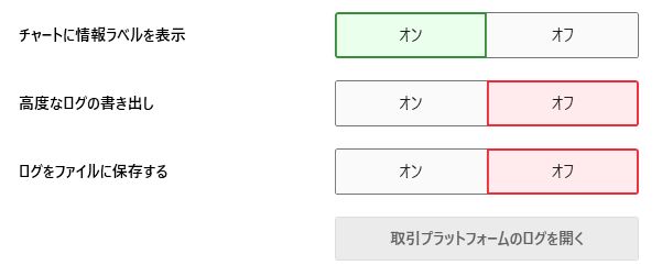 ログ・チャート表示